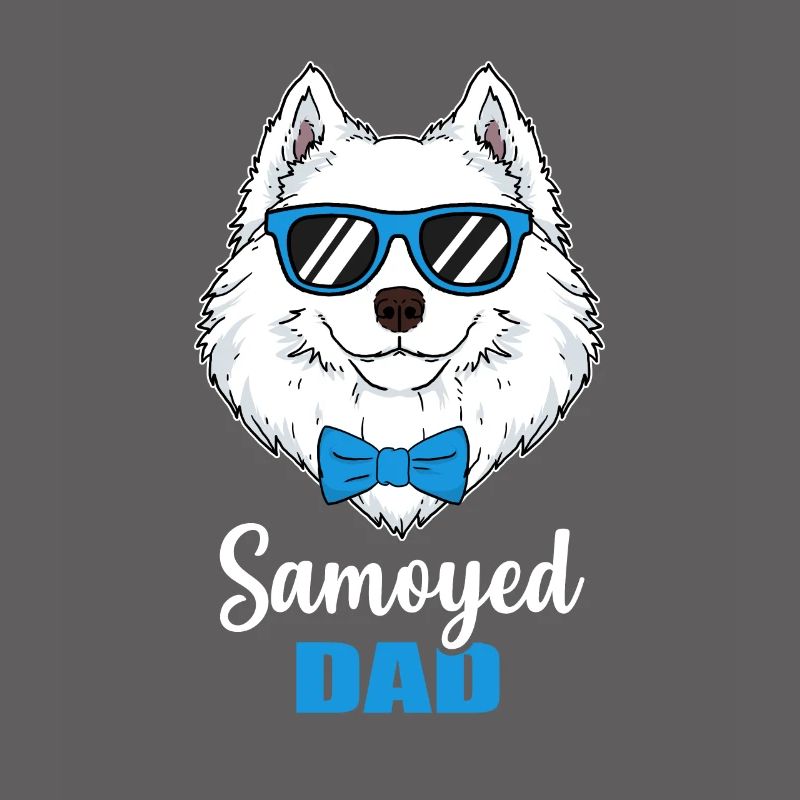 Samojede Hunde Papa Geschenk