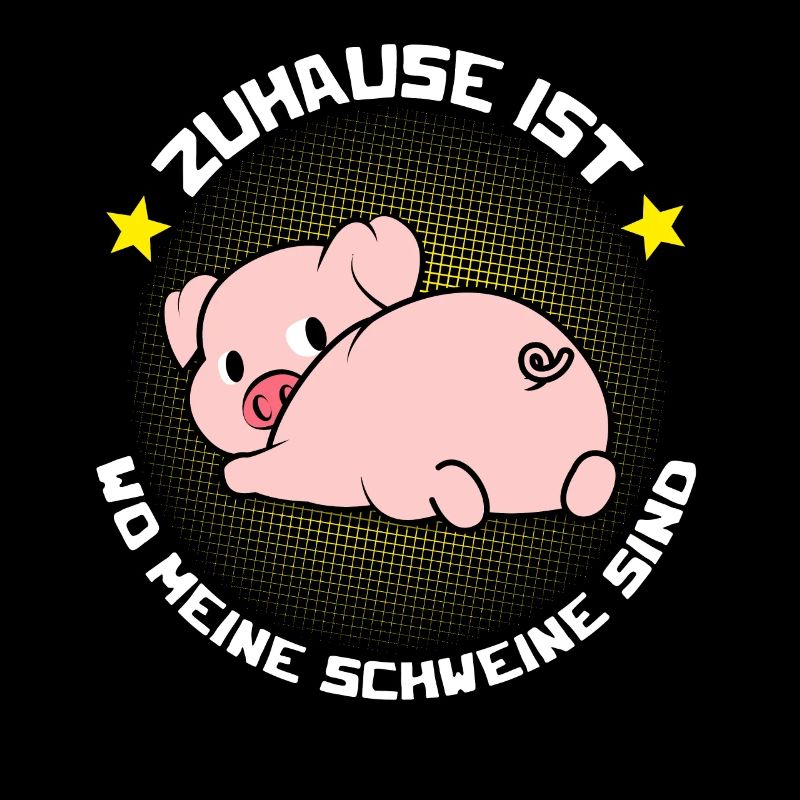 Zuhause ist wo meine Schweine sind Geschenk