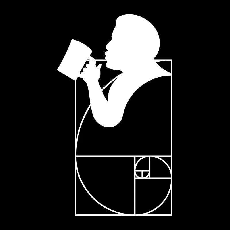 Golden ratio beer drinker funny geometry