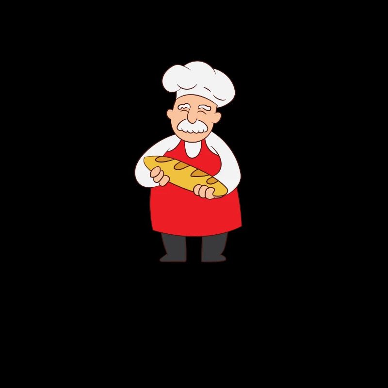 Baker - baker with bread in hand