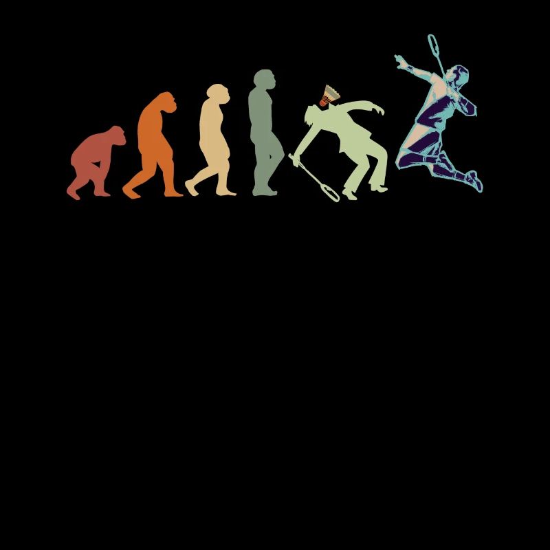 EVOLUTION badminton shuttlecock player vintage