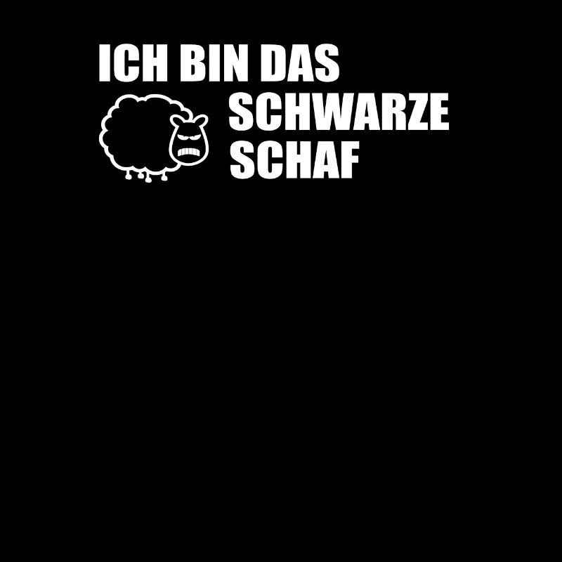 ich bin das schwarze Schaf. Schwarzes Schaf.