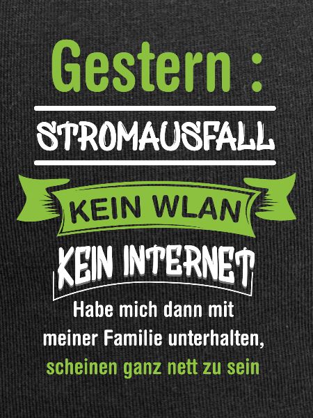 Computerfreak mit Stromausfall