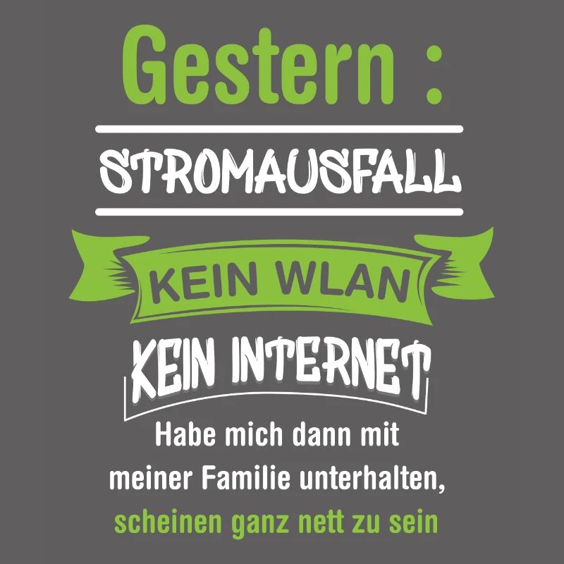 Computerfreak mit Stromausfall