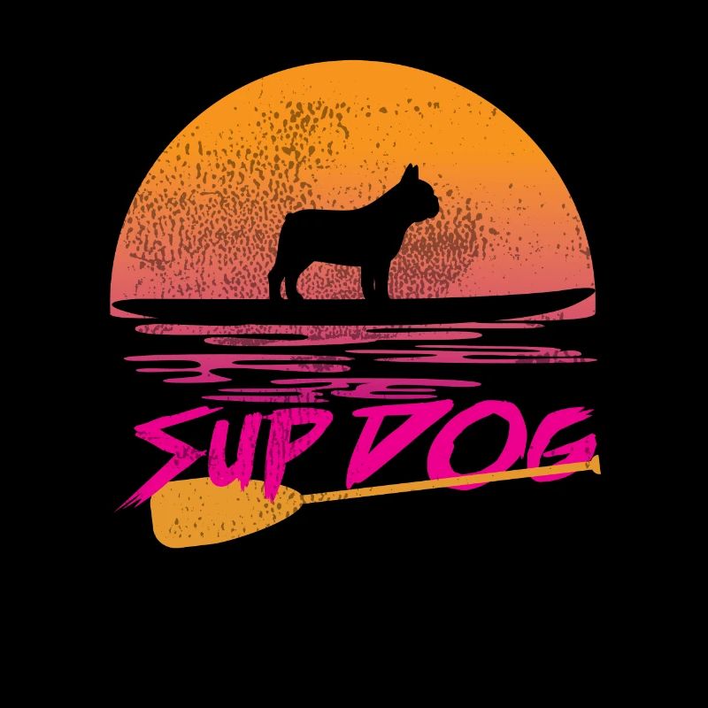 Cadeau Stand Up Paddling Bouledogue Français