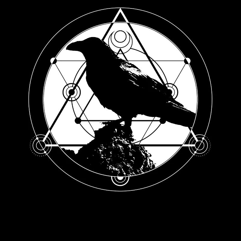 Conception de cadeau Dark Raven Silhouette pour Crow Raven