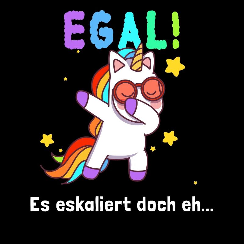 Es Eskaliert doch Eh Dabbing Einhorn Lustig Party