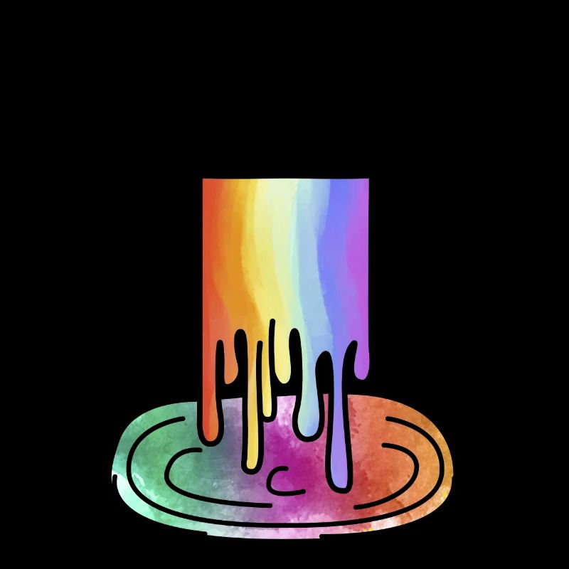 Rainbow puke unicorn