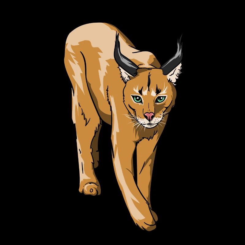 Mittelgroße Wildkatze Karakal & Luchs Geschenk