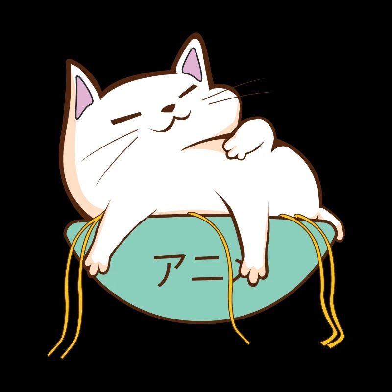 Anime cat ramen full