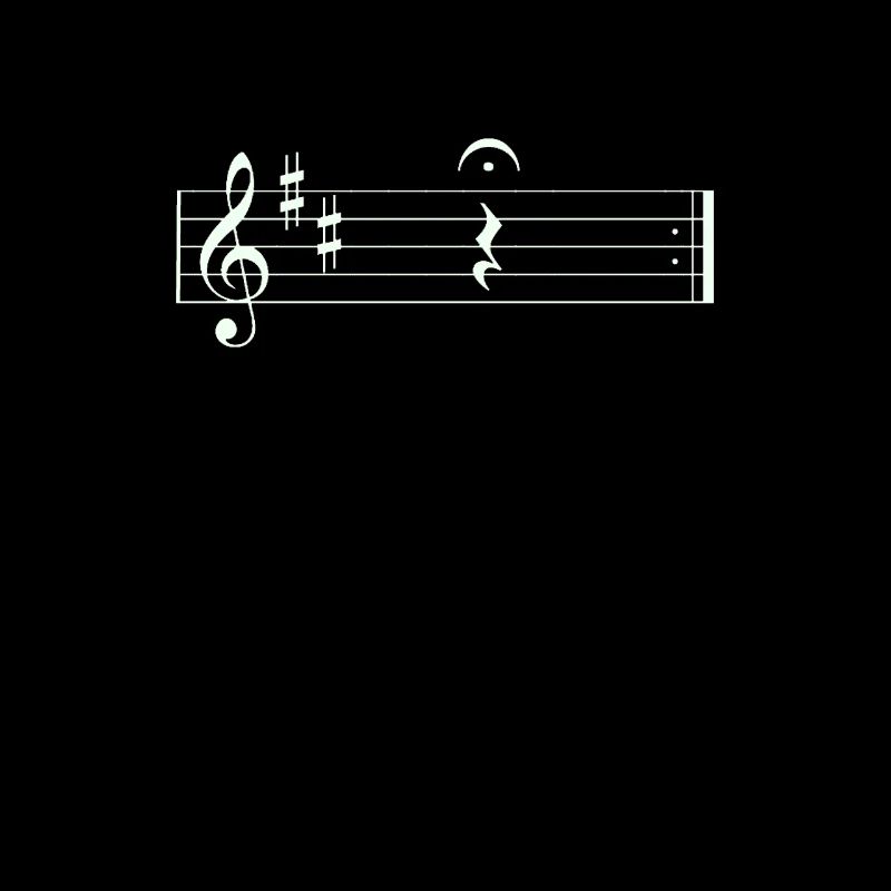 Quart de pause musical avec fermata et répétition