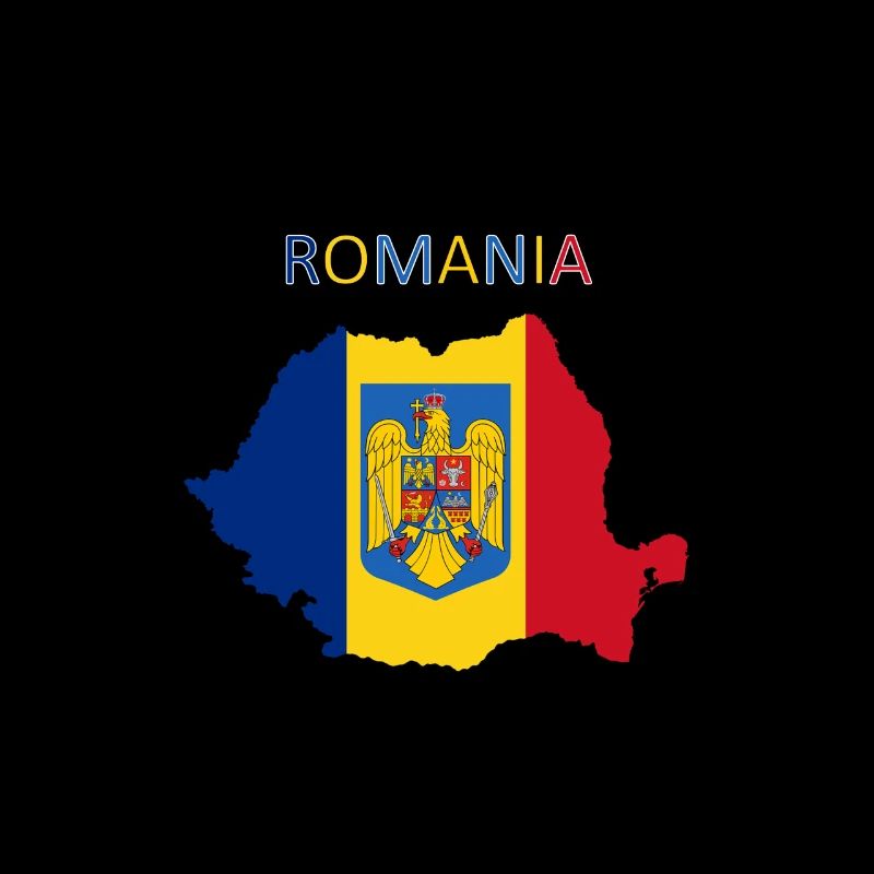 Drapeau de la Roumanie - Art Design