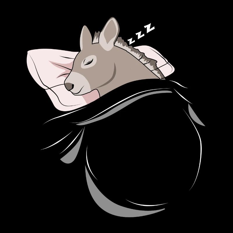 Âne endormi et endormi