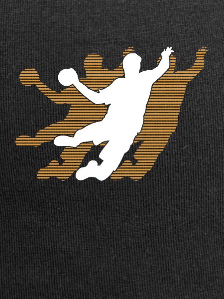 Handball player graphic