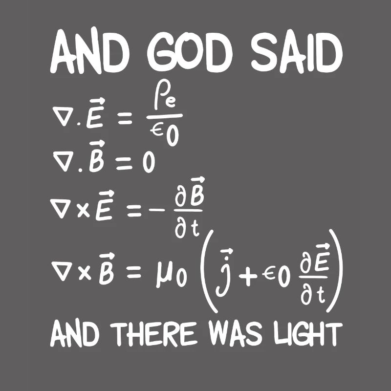 Maxwell equations physics gift electronics engineer