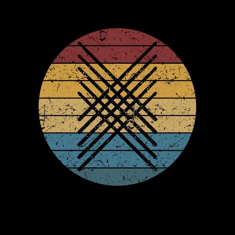 Graphique de bâtons de batteur de batterie cool