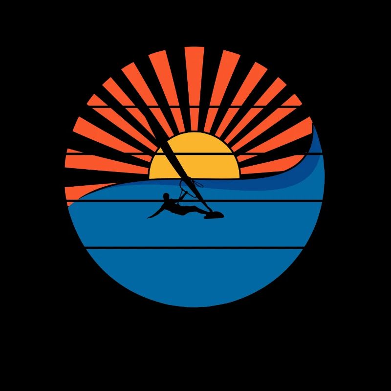 Windsurfer Sunset Windsurfing Windsurfen Geschenk