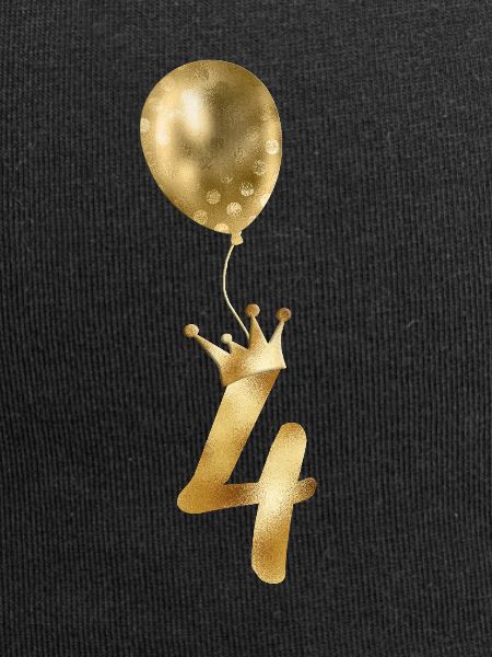 4! Balloon crown-customizable