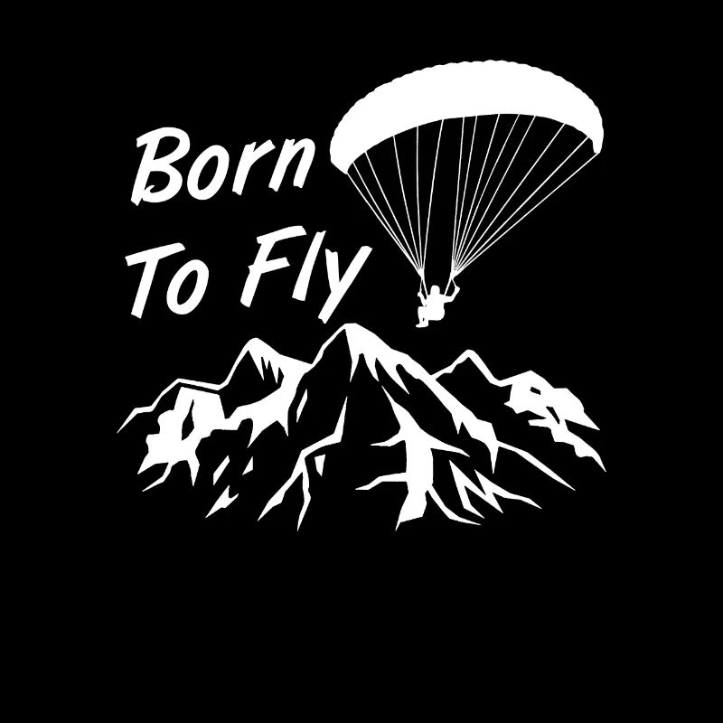 Born To Fly Cooles Paraglider Berge Geschenk
