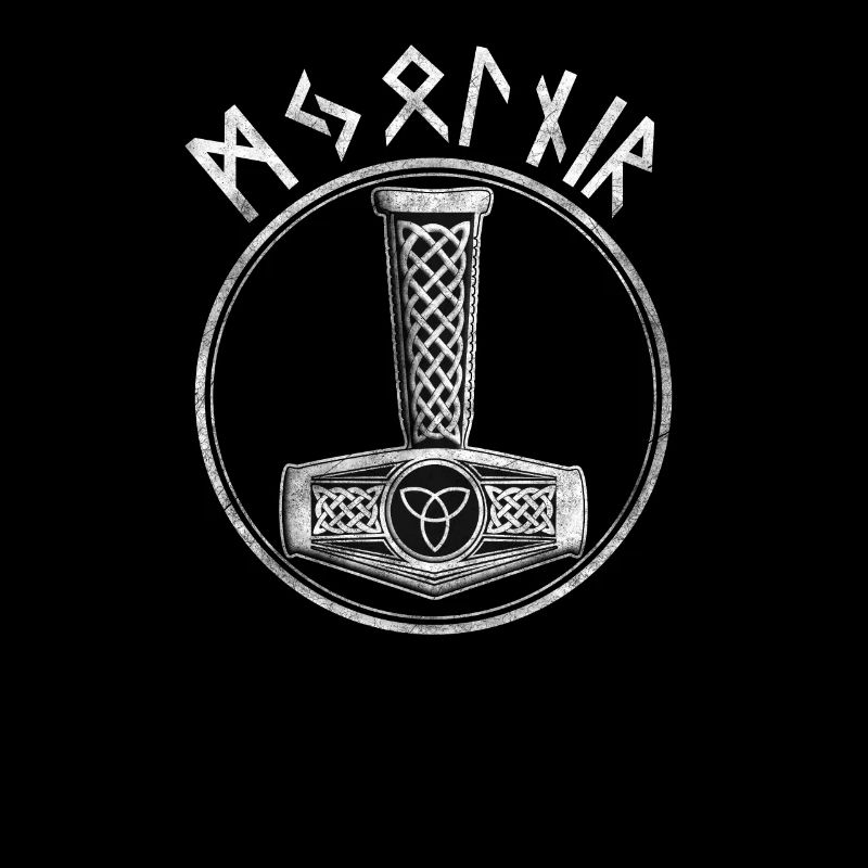 Idée cadeau symbole Valknut Valhalla Thors Mjolnir