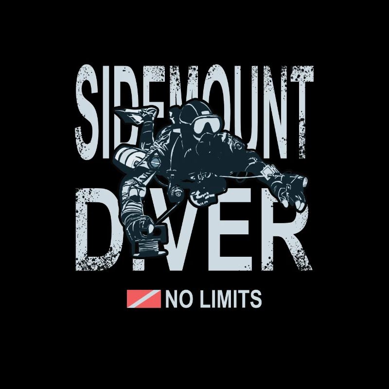 Sidemount Diver Tauchen Geschenk Tec Diving