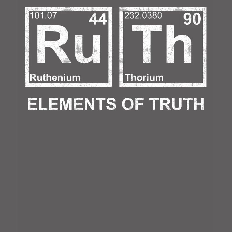 RBG Ruth Éléments de vérité Ruthenium thorium perio