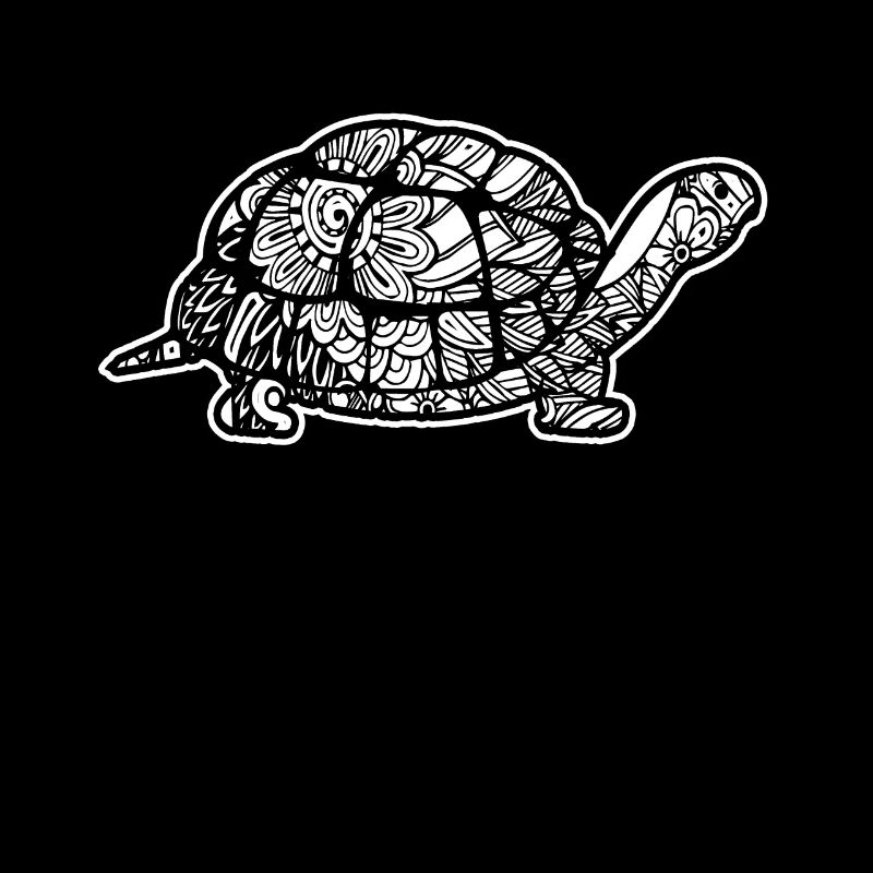 Schildkröte Blumenmuster