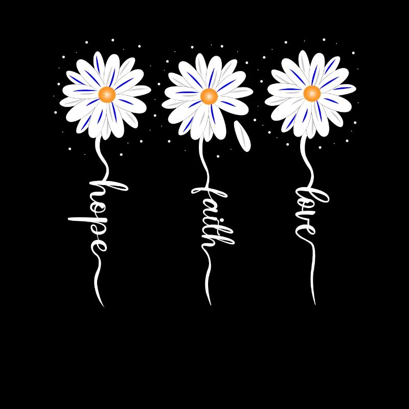 faith hope love Gänseblümchen