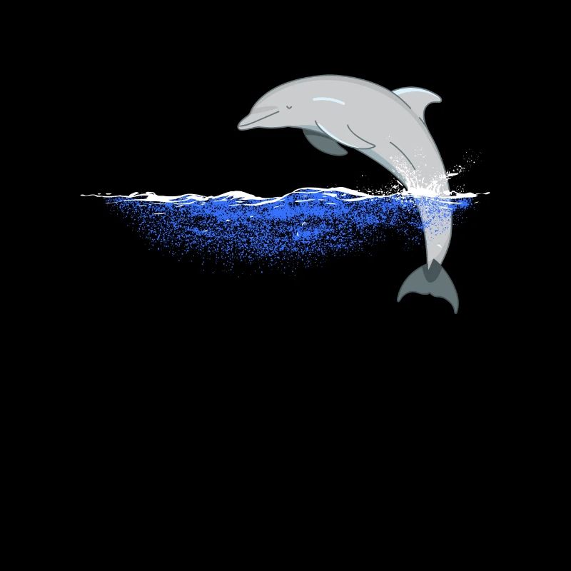 Conception de dauphins sautant