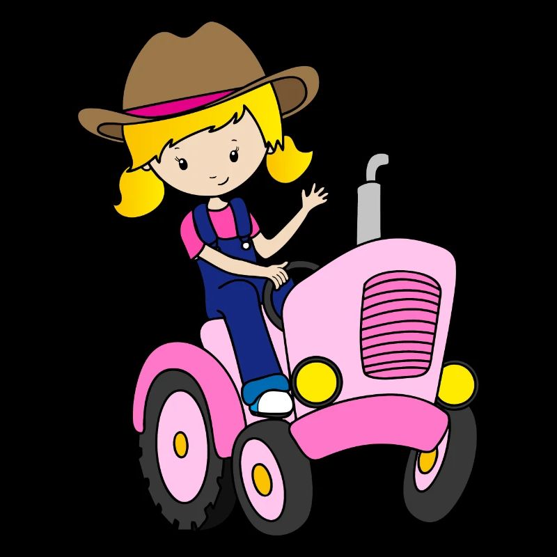 Traktorfahrer Mädchen Damen Bauer Kinder Geschenk