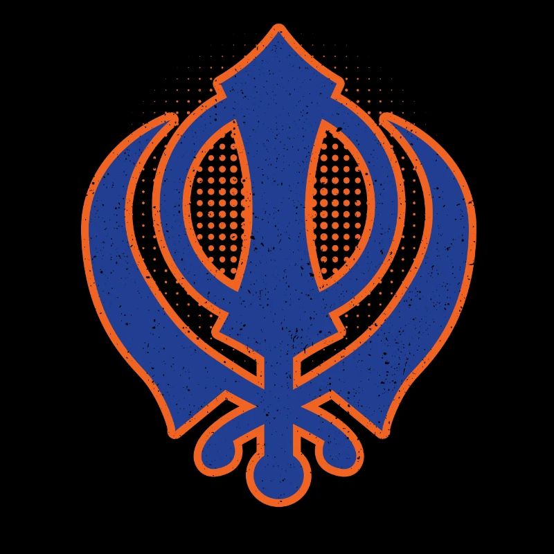 Khanda modernes Punjabi - Sikhismus Sikh Geschenk