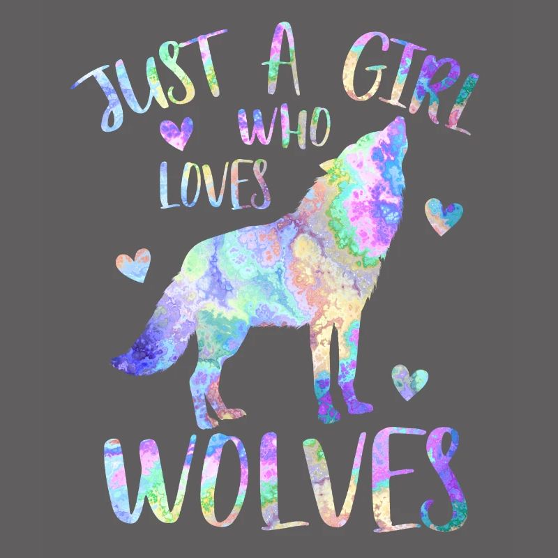 Nur ein Mädchen, das Wölfe liebt - Wolfsmädchen