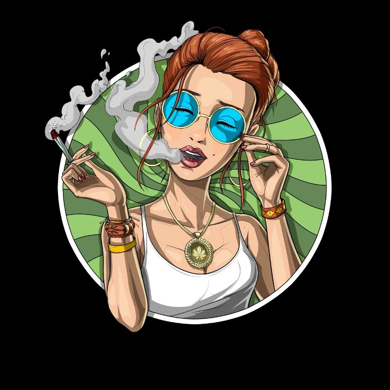 Weed Stoner, der Cannabis raucht