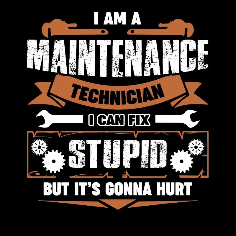 Ich bin ein Wartungstechniker