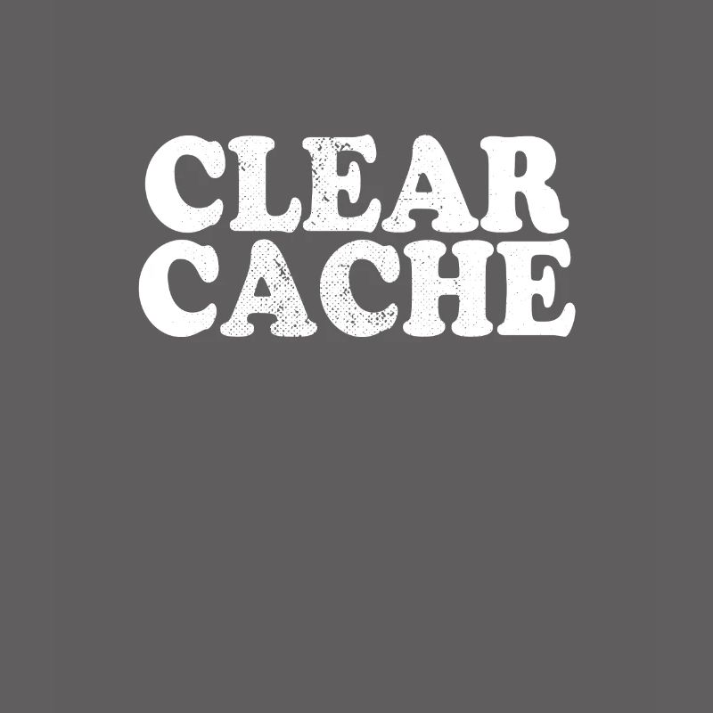 Effacer le cache cadeau du programmeur Nerd Geek