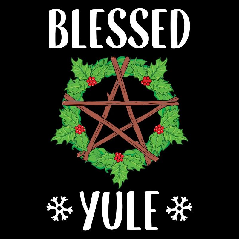 Conception du solstice d'hiver païen béni de Yule