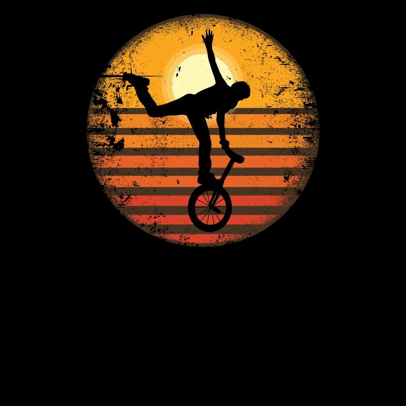 Monocycliste monocyclique de cirque monocyclique