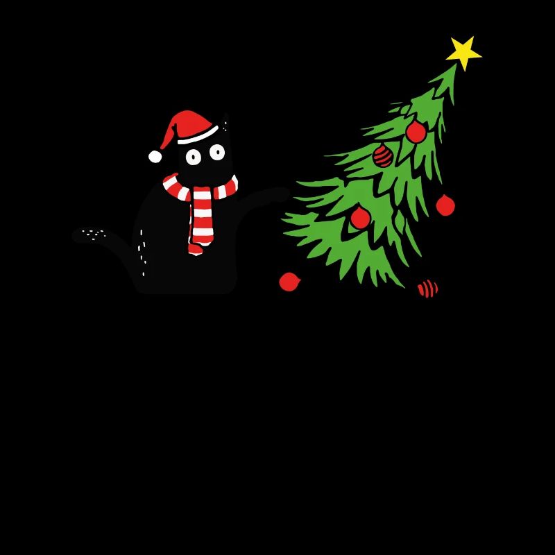Chat de noël quel arbre de noël chaton