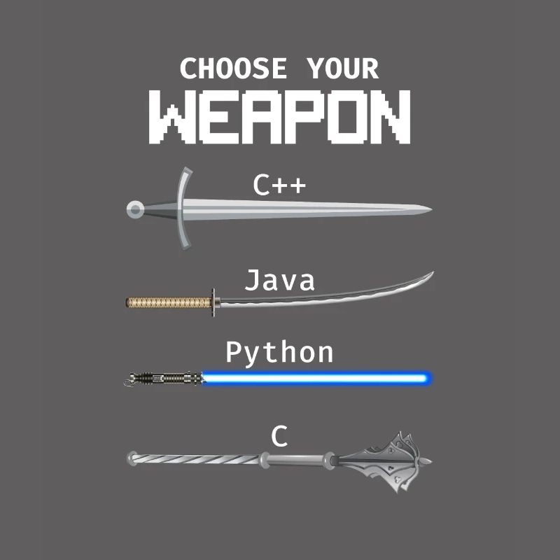 Choose Your Weapon C Java Python Programmierer