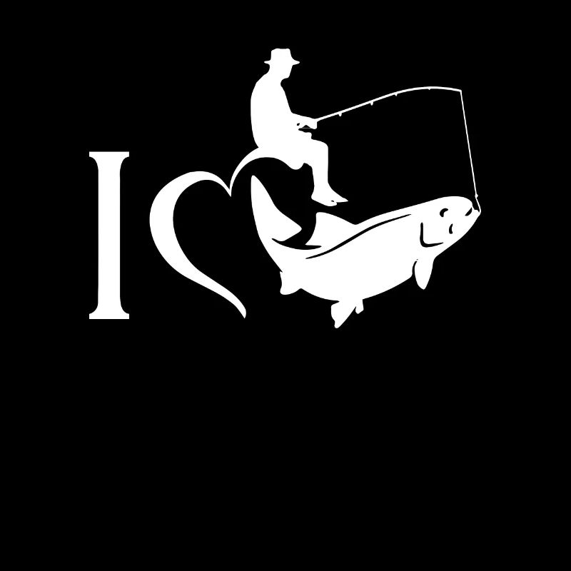 J'aime le cadeau de pêche de pêche