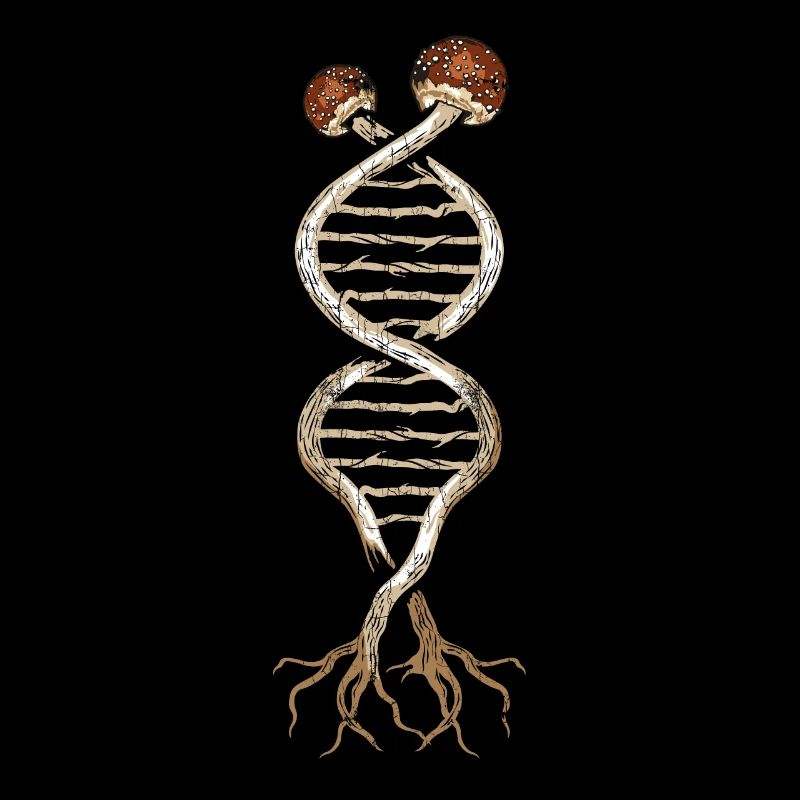 Mushroom DNA Shirt Psychedelic Trippy LSD Pilze