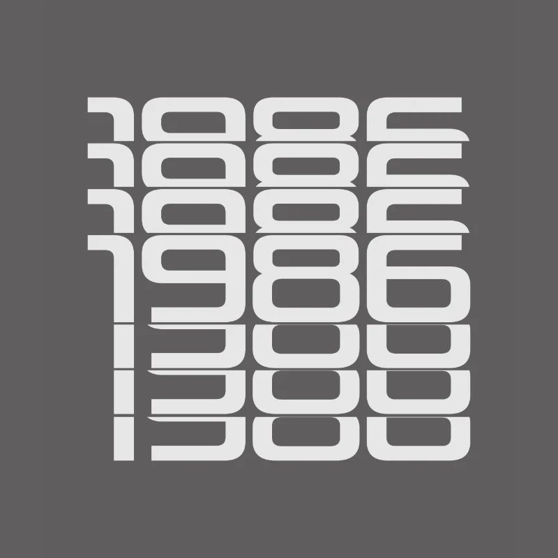 1986 Stack Digits Pattern