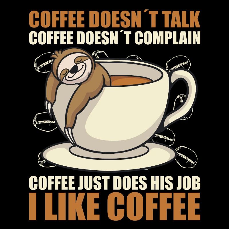 le café ne parle pas le café ne gémit pas la paresse