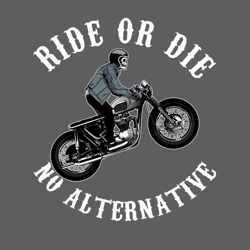 Motorcycle skeleton skull gift