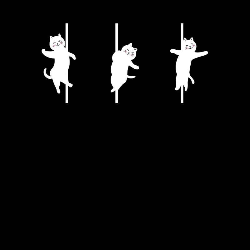 Pole dance cat t-shirt gift