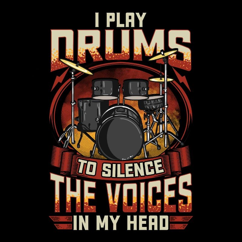 Schlagzeug Statement Drummer Drums Spruch Geschenk