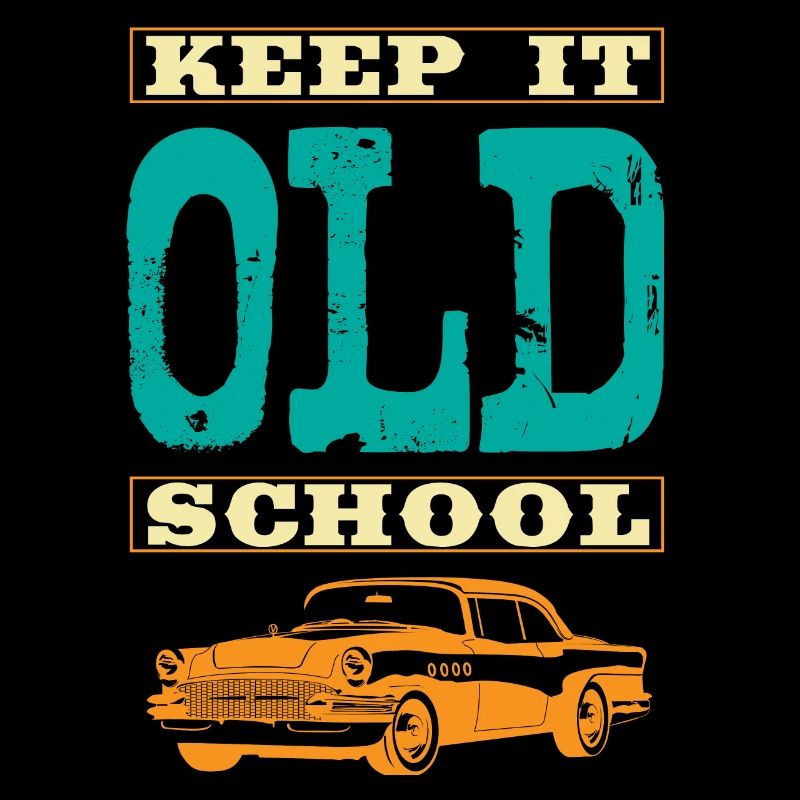 Keep It Old School Accelerate Muscle Car mit Hinte
