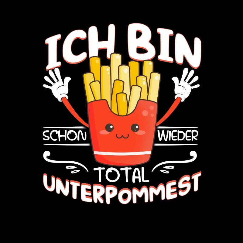 Pommes Frittes Fritten Unterpommest Geschenk