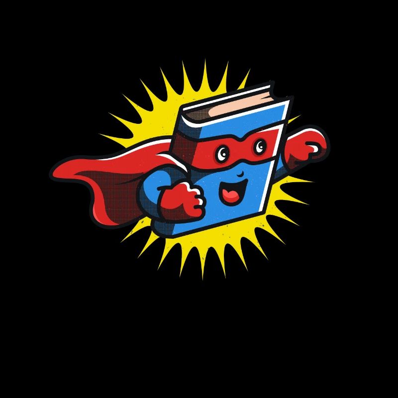 Buch Held Lesen Bücherliebhaber Comicbuch Comics