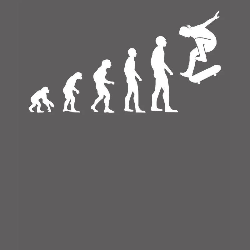 Skateboarder Skater Evolution Skate Gift